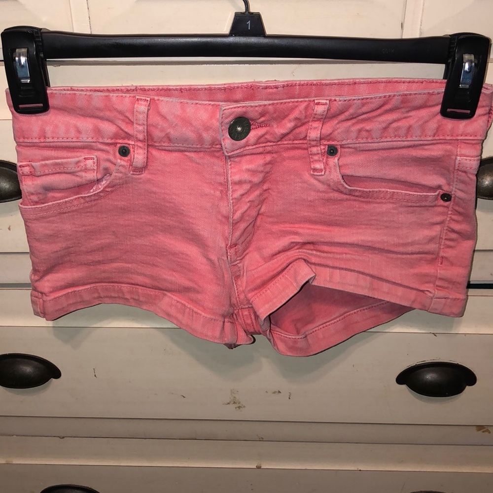 Bullhead Black Red Jean Shorts